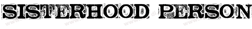 Sisterhood Personal字体转换